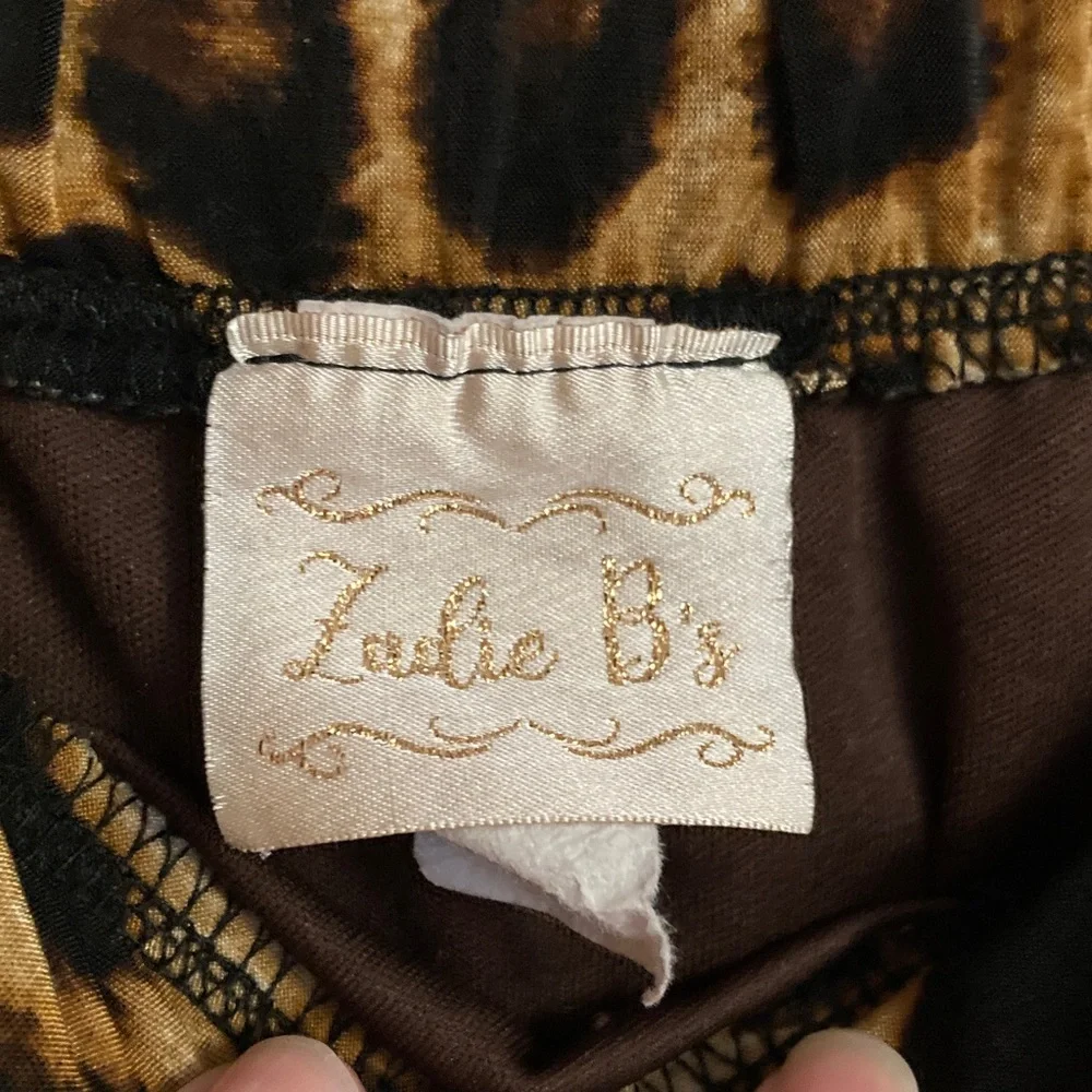 Women’s Zadie B’s Brand Leopard Print Skirt Size Small - Picture 2 of 6